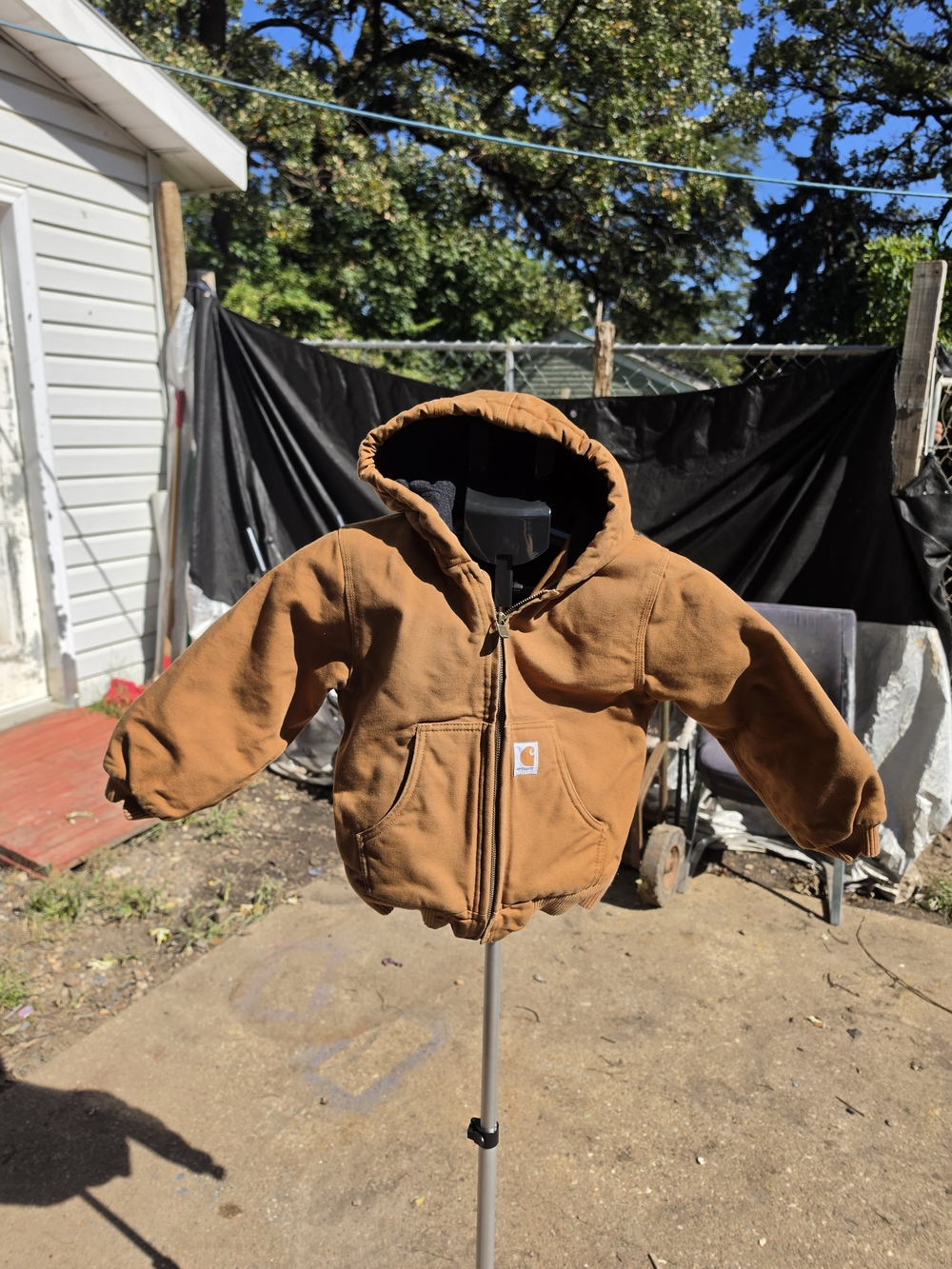 Carhartt Kids Brown Hooded Zip Jacket